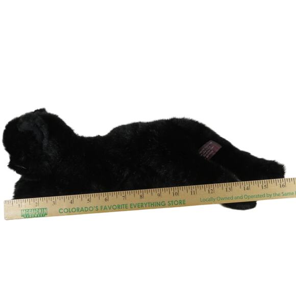 Bearington Black Cat Plush Stuffed Animal Green Eyes Toy, Collectible Realistic - Picture 16 of 16